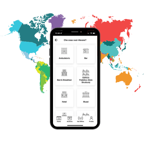 App Willeasy Rileva su cartina del mondo